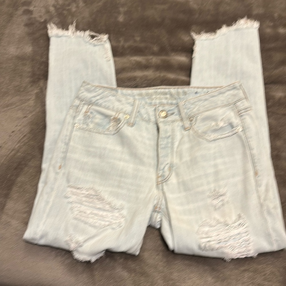 American eagle distressed jeans size 2